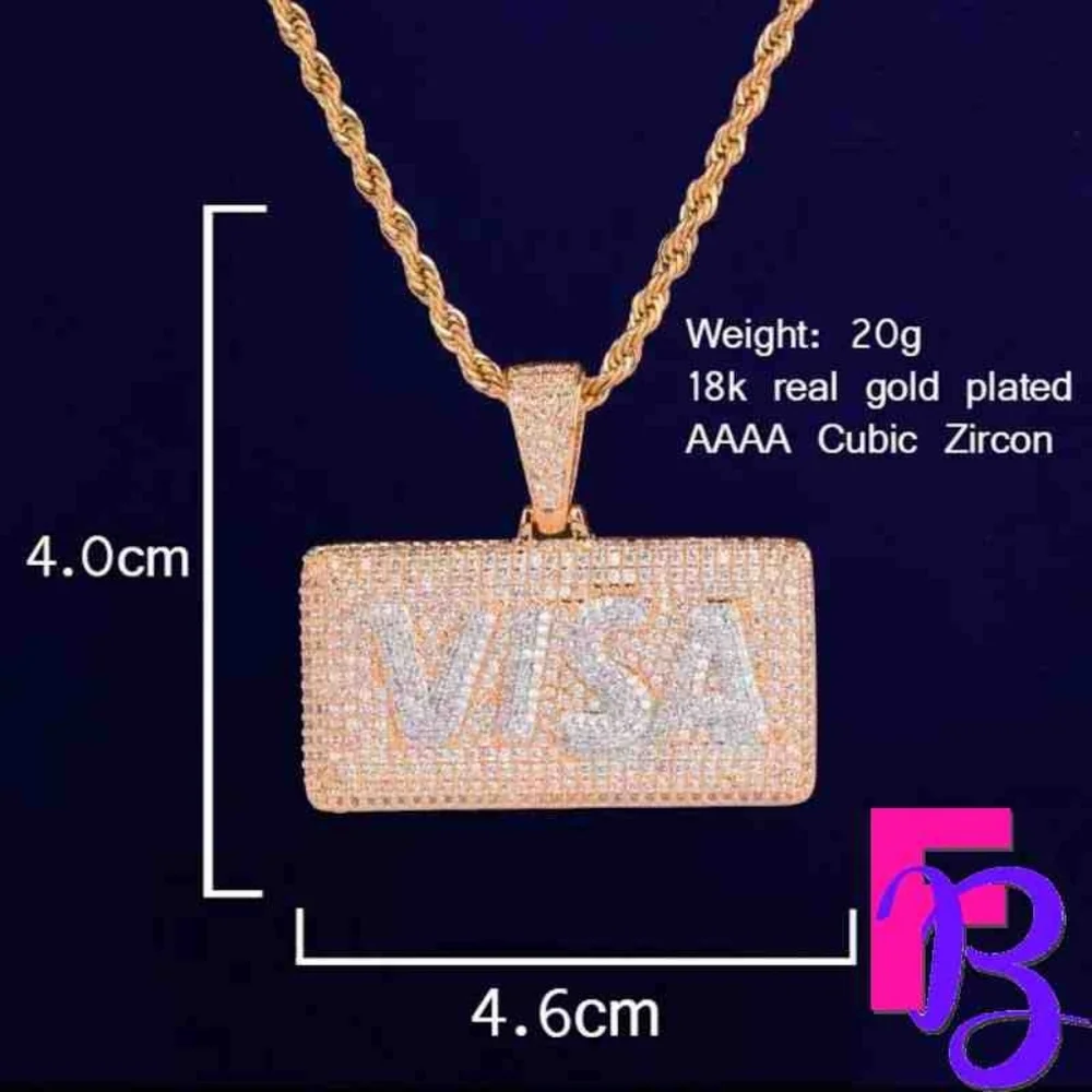 Gold Visa Pendant